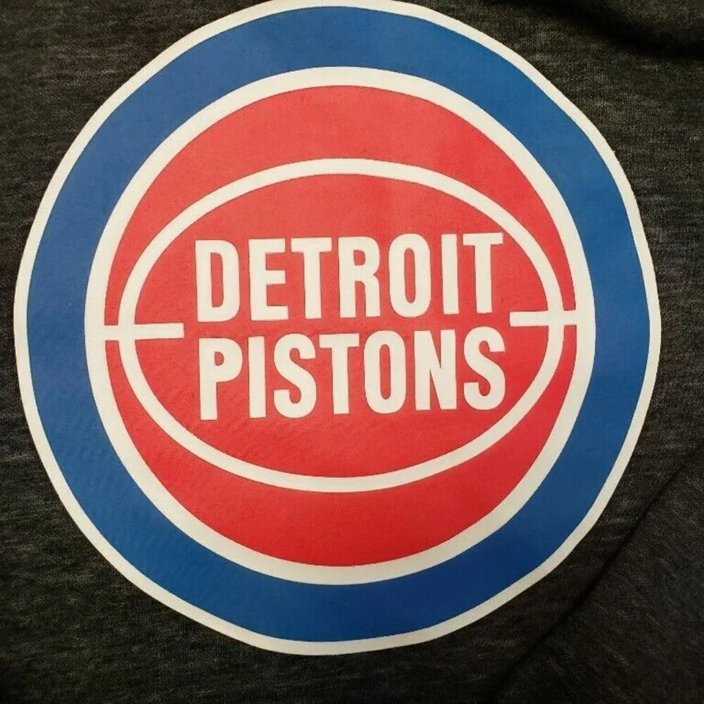 NBA Detroit Pistons Spiral Pullover Sweatshirt Women's Plus Sz 1X Charcoal Grey - Picture 3 of 6